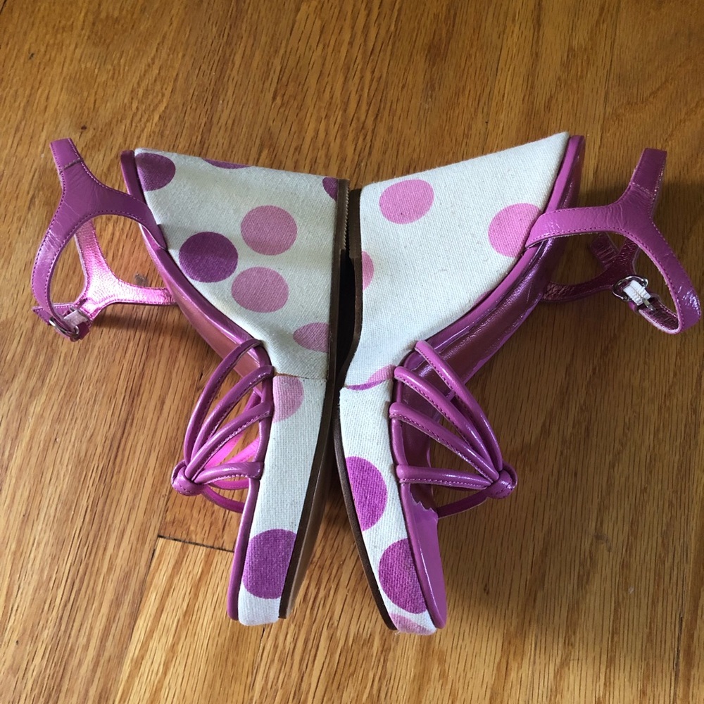 New Super Cute Coach Polka Dot Wedge